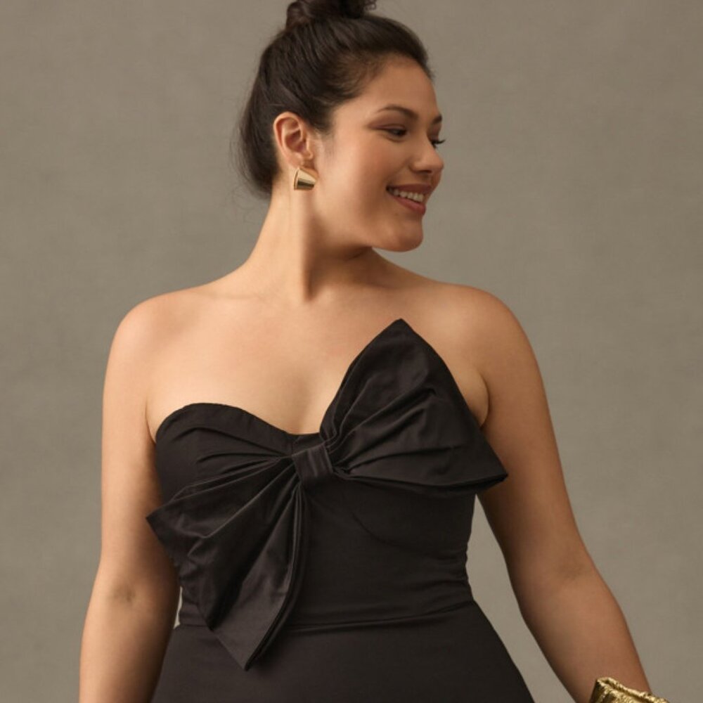 Hutch Bow-Tie Maxi Dress, Size 18W $100